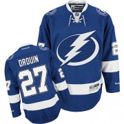 Men's Reebok Tampa Bay Lightning 27 Jonathan Drouin Royal Blue Home Jersey - Authentic