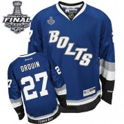 Men's Reebok Tampa Bay Lightning 27 Jonathan Drouin Royal Blue Third 2015 Stanley Cup Jersey - Premier Men's Reebok Tampa Bay Lightning 27 Jonathan Drouin Royal Blue Third 2015 Stanley Cup Jersey - Premier