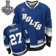 Men's Reebok Tampa Bay Lightning 27 Jonathan Drouin Royal Blue Third 2015 Stanley Cup Jersey - Premier