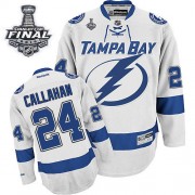 Women's Reebok Tampa Bay Lightning 24 Ryan Callahan White Away 2015 Stanley Cup Jersey - Authentic Women's Reebok Tampa Bay Lightning 24 Ryan Callahan White Away 2015 Stanley Cup Jersey - Authentic