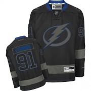 Men's Reebok Tampa Bay Lightning 91 Steven Stamkos Black Ice Jersey - Authentic