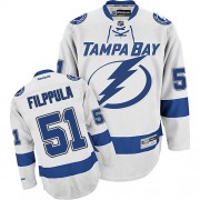 Men's Reebok Tampa Bay Lightning 51 Valtteri Filppula White Away Jersey - Premier