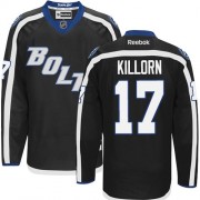 Men's Reebok Tampa Bay Lightning 17 Alex Killorn Black Third Jersey - Authentic