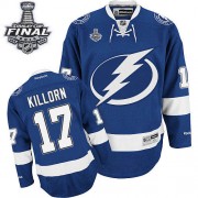 Men's Reebok Tampa Bay Lightning 17 Alex Killorn Royal Blue Home 2015 Stanley Cup Jersey - Authentic Men's Reebok Tampa Bay Lightning 17 Alex Killorn Royal Blue Home 2015 Stanley Cup Jersey - Authentic