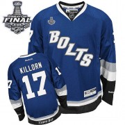 Men's Reebok Tampa Bay Lightning 17 Alex Killorn Royal Blue Third 2015 Stanley Cup Jersey - Authentic