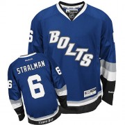 Men's Reebok Tampa Bay Lightning 6 Anton Stralman Royal Blue Third Jersey - Authentic