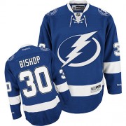 Men's Reebok Tampa Bay Lightning 30 Ben Bishop Blue Home Jersey - Premier