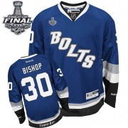 Men's Reebok Tampa Bay Lightning 30 Ben Bishop Royal Blue Third 2015 Stanley Cup Jersey - Authentic Men's Reebok Tampa Bay Lightning 30 Ben Bishop Royal Blue Third 2015 Stanley Cup Jersey - Authentic