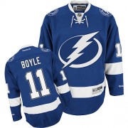 Men's Reebok Tampa Bay Lightning 11 Brian Boyle Royal Blue Home Jersey - Authentic