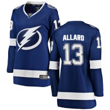 Women's Fanatics Branded Tampa Bay Lightning Tristan Allard Blue Home Jersey - Breakaway Women's Fanatics Branded Tampa Bay Lightning Tristan Allard Blue Home Jersey - Breakaway
