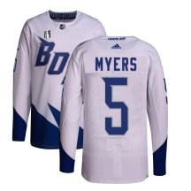 Men's Adidas Tampa Bay Lightning Philippe Myers White 2022 Stadium Series Primegreen 2022 Stanley Cup Final Jersey - Authentic