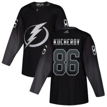 Men's Adidas Tampa Bay Lightning Nikita Kucherov Black Alternate Jersey - Authentic