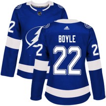 Women's Adidas Tampa Bay Lightning Dan Boyle Blue Home Jersey - Authentic Women's Adidas Tampa Bay Lightning Dan Boyle Blue Home Jersey - Authentic