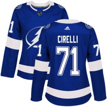 Women's Adidas Tampa Bay Lightning Anthony Cirelli Blue Home Jersey - Authentic Women's Adidas Tampa Bay Lightning Anthony Cirelli Blue Home Jersey - Authentic