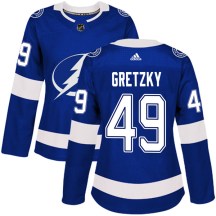 Women's Adidas Tampa Bay Lightning Brent Gretzky Blue Home Jersey - Authentic Women's Adidas Tampa Bay Lightning Brent Gretzky Blue Home Jersey - Authentic