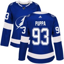 Women's Adidas Tampa Bay Lightning Daren Puppa Blue Home Jersey - Authentic Women's Adidas Tampa Bay Lightning Daren Puppa Blue Home Jersey - Authentic