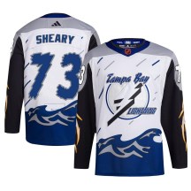 Men's Adidas Tampa Bay Lightning Conor Sheary White Reverse Retro 2.0 Jersey - Authentic