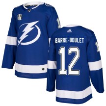 Youth Adidas Tampa Bay Lightning Alex Barre-Boulet Blue Home 2022 Stanley Cup Final Jersey - Authentic