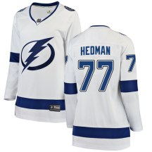 Women's Fanatics Branded Tampa Bay Lightning Victor Hedman White Away Jersey - Breakaway