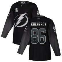 Men's Adidas Tampa Bay Lightning Nikita Kucherov Black Alternate 2022 Stanley Cup Final Jersey - Authentic