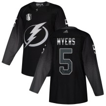 Men's Adidas Tampa Bay Lightning Philippe Myers Black Alternate 2022 Stanley Cup Final Jersey - Authentic