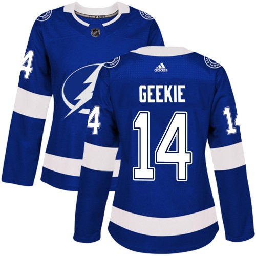 Women's Adidas Tampa Bay Lightning Conor Geekie Blue Home Jersey - Authentic Women's Adidas Tampa Bay Lightning Conor Geekie Blue Home Jersey - Authentic