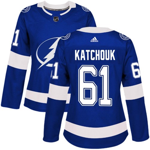 Women's Adidas Tampa Bay Lightning Boris Katchouk Blue Home Jersey - Authentic Women's Adidas Tampa Bay Lightning Boris Katchouk Blue Home Jersey - Authentic