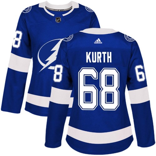 Women's Adidas Tampa Bay Lightning Connor Kurth Blue Home Jersey - Authentic Women's Adidas Tampa Bay Lightning Connor Kurth Blue Home Jersey - Authentic