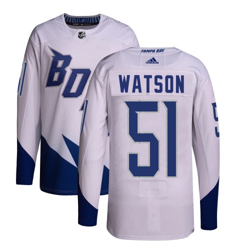 Youth Adidas Tampa Bay Lightning Austin Watson White 2022 Stadium Series Primegreen Jersey - Authentic Youth Adidas Tampa Bay Lightning Austin Watson White 2022 Stadium Series Primegreen Jersey - Authentic