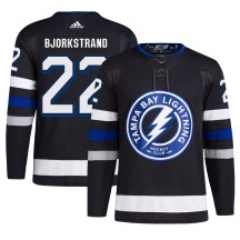 Men's Adidas Tampa Bay Lightning Oliver Bjorkstrand Black Alternate Primegreen Jersey - Authentic