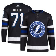 Men's Adidas Tampa Bay Lightning Anthony Cirelli Black Alternate Primegreen Jersey - Authentic