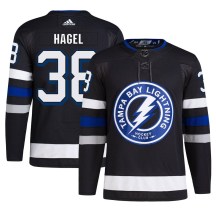 Men's Adidas Tampa Bay Lightning Brandon Hagel Black Alternate Primegreen Jersey - Authentic