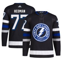 Men's Adidas Tampa Bay Lightning Victor Hedman Black Alternate Primegreen Jersey - Authentic