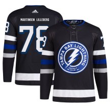 Men's Adidas Tampa Bay Lightning Emil Lilleberg Black Alternate Primegreen Jersey - Authentic