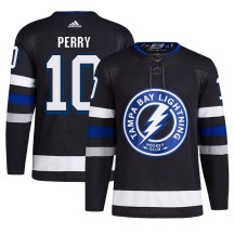 Men's Adidas Tampa Bay Lightning Corey Perry Black Alternate Primegreen Jersey - Authentic