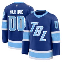 Men's Fanatics Tampa Bay Lightning Custom Blue Custom 2026 Stadium Series Jersey - Premium
