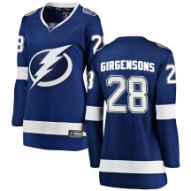 Women's Fanatics Branded Tampa Bay Lightning Zemgus Girgensons Blue Home Jersey - Breakaway