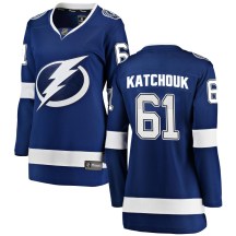 Women's Fanatics Branded Tampa Bay Lightning Boris Katchouk Blue Home Jersey - Breakaway