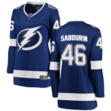 Women's Fanatics Branded Tampa Bay Lightning Scott Sabourin Blue Home Jersey - Breakaway Women's Fanatics Branded Tampa Bay Lightning Scott Sabourin Blue Home Jersey - Breakaway