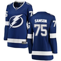 Women's Fanatics Branded Tampa Bay Lightning Ethan Samson Blue Home Jersey - Breakaway