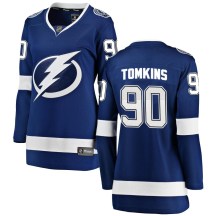 Women's Fanatics Branded Tampa Bay Lightning Matt Tomkins Blue Home Jersey - Breakaway