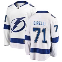 Men's Fanatics Branded Tampa Bay Lightning Anthony Cirelli White Away Jersey - Breakaway