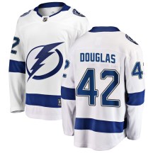 Men's Fanatics Branded Tampa Bay Lightning Curtis Douglas White Away Jersey - Breakaway