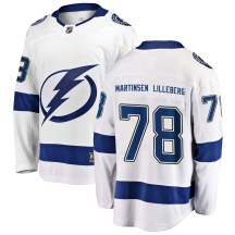 Men's Fanatics Branded Tampa Bay Lightning Emil Lilleberg White Away Jersey - Breakaway