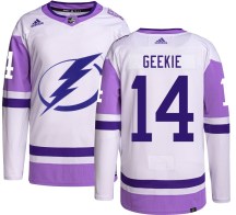 Men's Adidas Tampa Bay Lightning Conor Geekie Hockey Fights Cancer Jersey - Authentic