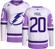 Men's Adidas Tampa Bay Lightning Nick Paul Hockey Fights Cancer Jersey - Authentic
