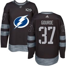 Youth Tampa Bay Lightning Yanni Gourde Black 1917-2017 100th Anniversary Jersey - Authentic