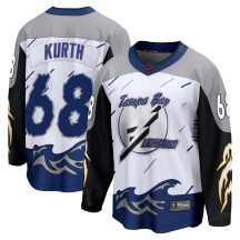 Youth Fanatics Branded Tampa Bay Lightning Connor Kurth White Special Edition 2.0 Jersey - Breakaway
