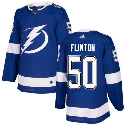 Men's Adidas Tampa Bay Lightning Cooper Flinton Blue Home Jersey - Authentic