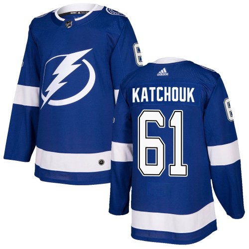 Men's Adidas Tampa Bay Lightning Boris Katchouk Blue Home Jersey - Authentic